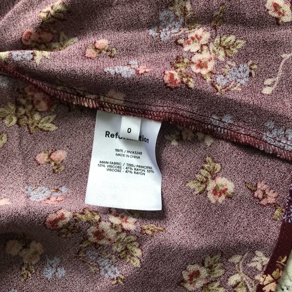 NWT Reformation Flounce mini skirt in Chantelle 4 - Picture 5 of 6